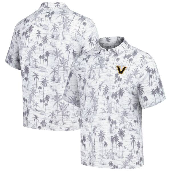 gb~[on} Y |Vc gbvX Vanderbilt Commodores Tommy Bahama Sport Cabana Shores IslandZone TriBlend Polo Gray