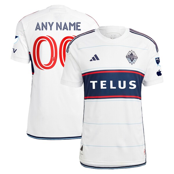 アディダス メンズ ユニフォーム トップス Vancouver Whitecaps FC adidas 2023 Bloodlines Authentic Custom Jersey White