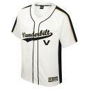 コロシアム メンズ ユニフォーム トップス Vanderbilt Commodores Colosseum Ruth ButtonUp Baseball Jersey Cream