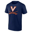 ファナティクス メンズ Tシャツ トップス Virginia Cavaliers Fanatics Branded Father's Day #1 Dad TShirt Navy