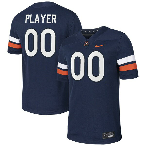 ナイキ メンズ ユニフォーム トップス Virginia Cavaliers Nike PickAPlayer NIL Football Game Jersey Navy