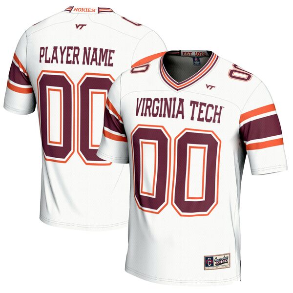 ゲームデイグレーツ メンズ ユニフォーム トップス Virginia Tech Hokies GameDay Greats NIL PickAPlayer Football Jersey White