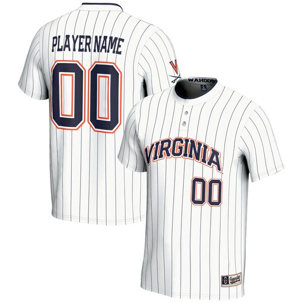 ゲームデイグレーツ メンズ ユニフォーム トップス Virginia Cavaliers GameDay Greats Unisex NIL PickAPlayer Lightweight Softball Jersey White 1