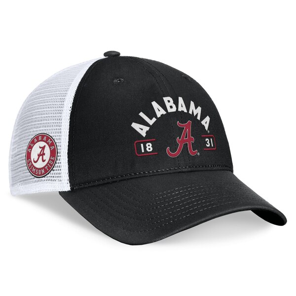 楽天astyトップ・オブ・ザ・ワールド メンズ 帽子 アクセサリー Alabama Crimson Tide Top of the World Free Kick Trucker Adjustable Hat Black/White