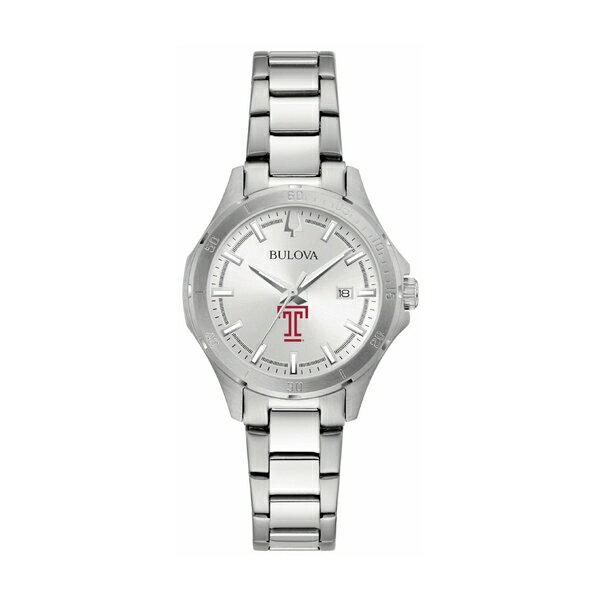 ブロバ レディース 腕時計 アクセサリー Temple Owls Bulova Women's Stainless Steel Classic Sport Watch Silver