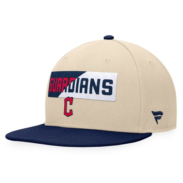 ファナティクス メンズ 帽子 アクセサリー Cleveland Guardians Fanatics Cycle Snapback Hat Khaki/Navy