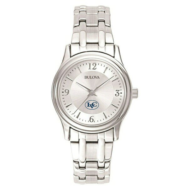 楽天astyブロバ レディース 腕時計 アクセサリー Lebanon Valley College Bulova Women's SilverTone Dial Stainless Steel Quartz Watch Silver