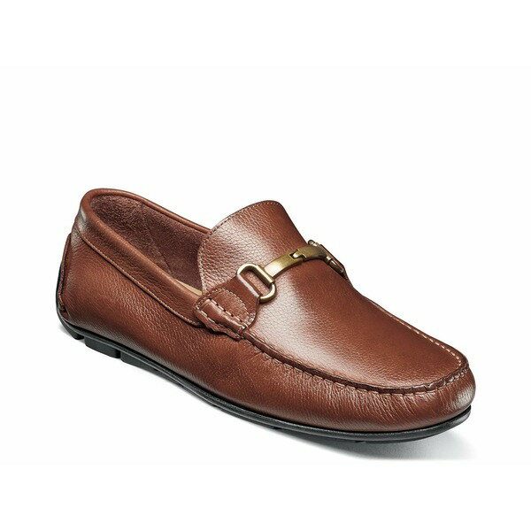 フローシャイム メンズ スリッポン・ローファー シューズ Lago Driving Loafer Cognac
