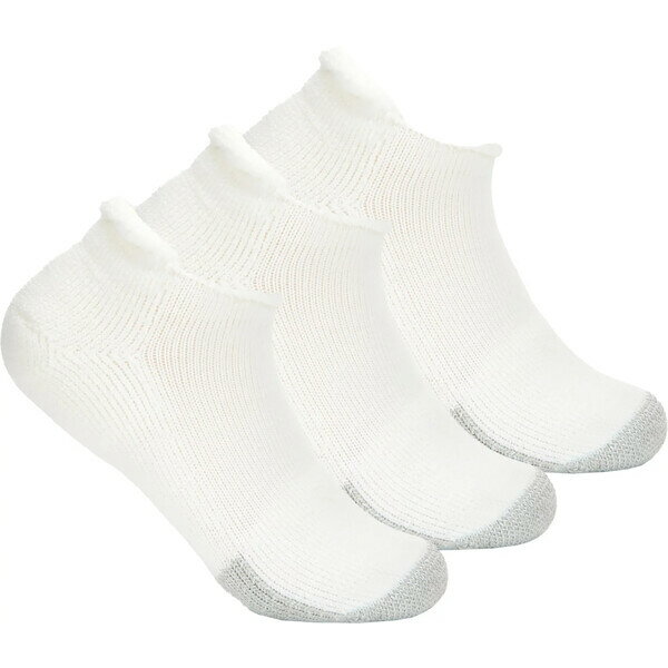 ソーロス レディース 靴下 アンダーウェア Thorlo Tennis Maximum Cushion Rolltop Socks - 3 Pack White