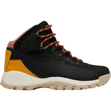 コロンビア レディース ブーツ＆レインブーツ シューズ Columbia Women's Newton Ridge Plus Mid Waterproof Hiking Boots Black/Golden Yellow