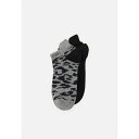 カルバン クライン アンダーウェア レディース 靴下 アンダーウェア WOMEN SNEAKER LEOPARD 2 PACK - Socks - black