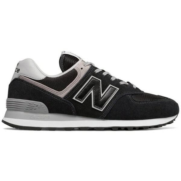 New Balance ニューバランス レディース スニーカー 【New Balance 574 Black Grey (Women's)】 サイズ US_W_10.5 Black/Grey