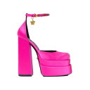 Versace ヴェルサーチ レディース スニーカー 【Versace Medusa Aevitas 155mm Platform Pumps Deep Fuschia】 サイズ EU_41(26.5cm) Fuschia/Gold(4)