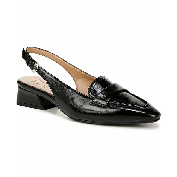 ナチュライザー レディース サンダル シューズ Garner Snip Toe Dress Slingbacks Black Faux Leather