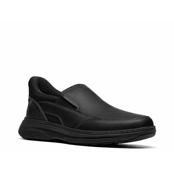 クラークス メンズ スリッポン・ローファー シューズ Craftwell Step Loafer Black Leather(4)