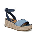 フランコサルト レディース サンダル シューズ Tiffany Espadrille Wedge Sandal Blue