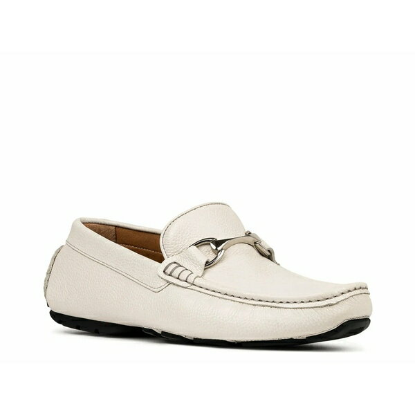 ドナルドプリネール メンズ スリッポン・ローファー シューズ Dorion Loafer Off White Leather