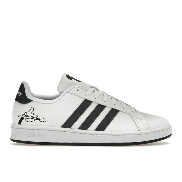 adidas アディダス メンズ スニーカー 【adidas Grand Court Base Disney Mickey Mouse Brush】 サイズ US_10(28.0cm) White/Black