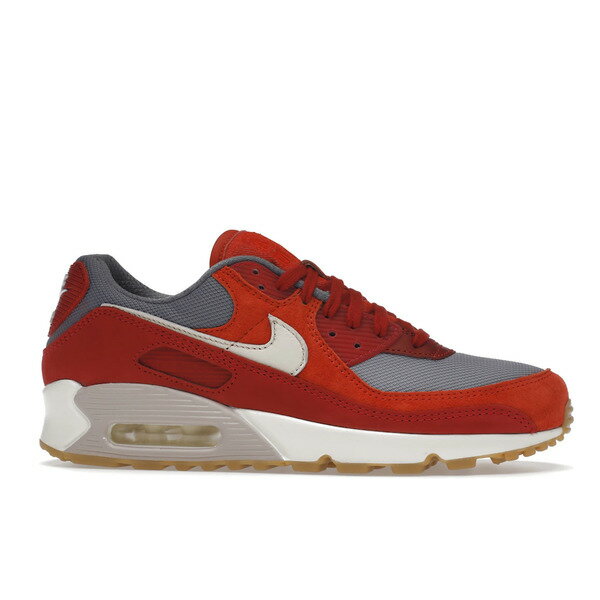 Nike ナイキ メンズ スニーカー 【Nike Air Max 90 Premium Gym Red Smoke Grey Gum】 サイズ US_8.5(26.5cm) Gym Red/Habanero Red/Smoke Grey/Pale Ivory