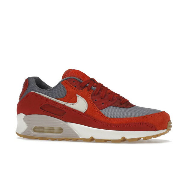 Nike ナイキ メンズ スニーカー 【Nike Air Max 90 Premium Gym Red Smoke Grey Gum】 サイズ US_8.5(26.5cm) Gym Red/Habanero Red/Smoke Grey/Pale Ivory