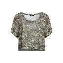 【送料無料】 ハピネス レディース Tシャツ トップス Tops Green