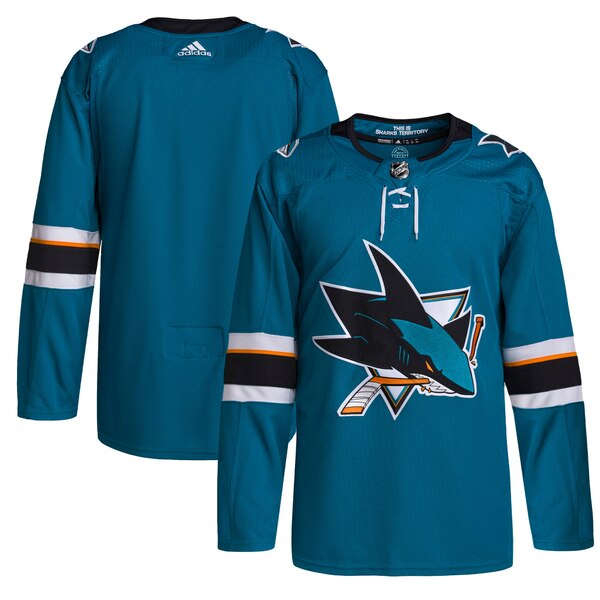 ǥ  ˥ե ȥåץ San Jose Sharks adidas 2021/22 Home Primegreen Authentic Jersey Teal