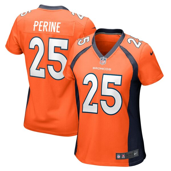 ʥ ǥ ˥ե ȥåץ Samaje Perine Denver Broncos Nike Women's Game Player Jersey Orange
