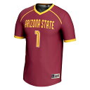 ゲームデイグレーツ メンズ ユニフォーム トップス #1 Arizona State Sun Devils GameDay Greats Unisex Lightweight Women's Lacrosse Jersey Maroon