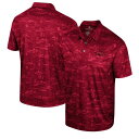 コロシアム メンズ ポロシャツ トップス Arkansas Razorbacks Colosseum Daly Print Polo Cardinal