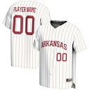 ゲームデイグレーツ メンズ ユニフォーム トップス Arkansas Razorbacks GameDay Greats NIL PickAPlayer Lightweight Baseball Jersey White