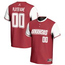 ゲームデイグレーツ メンズ ユニフォーム トップス Arkansas Razorbacks GameDay Greats NIL PickAPlayer Lightweight Softball Jersey Red