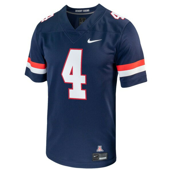 ナイキ メンズ ユニフォーム トップス Tetairoa McMillan Arizona Wildcats Nike NIL Replica Football Jersey Navy