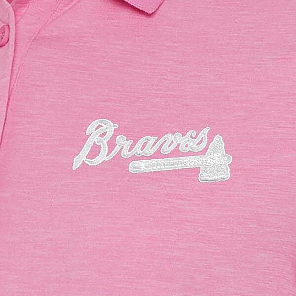 アンティグア レディース ポロシャツ トップス Atlanta Braves Antigua Women's Play Through Polo Dress Pink