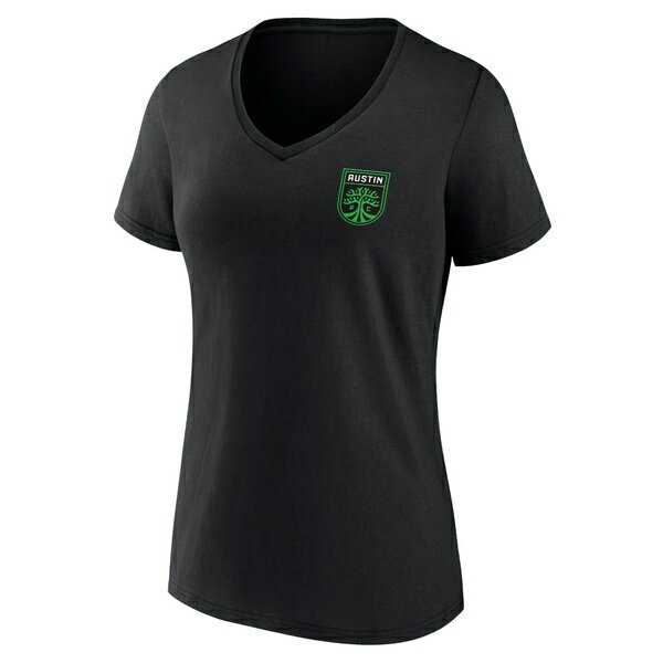 եʥƥ ǥ T ȥåץ Austin FC Fanatics Branded Women's Team Hometown Collection VNeck TShirt Black