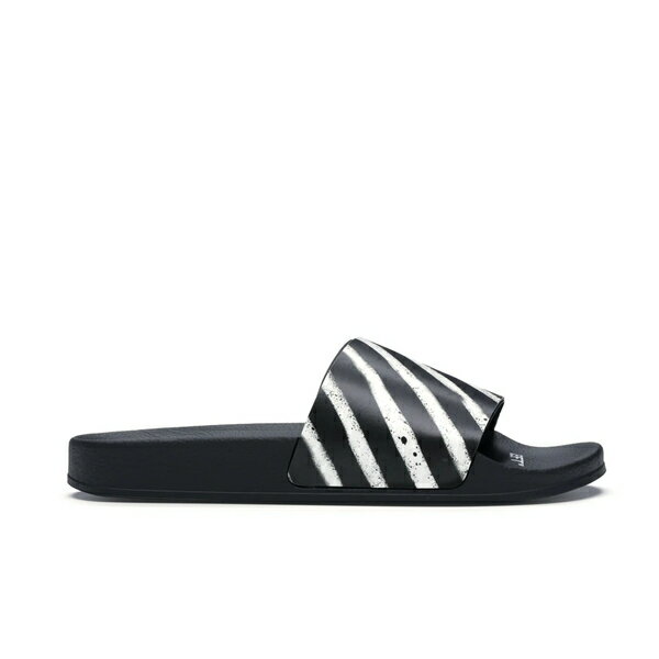 OFF-WHITE オフホワイト メンズ スニーカー 【OFF-WHITE Spray Stripes Slider Black White FW19】 サ..