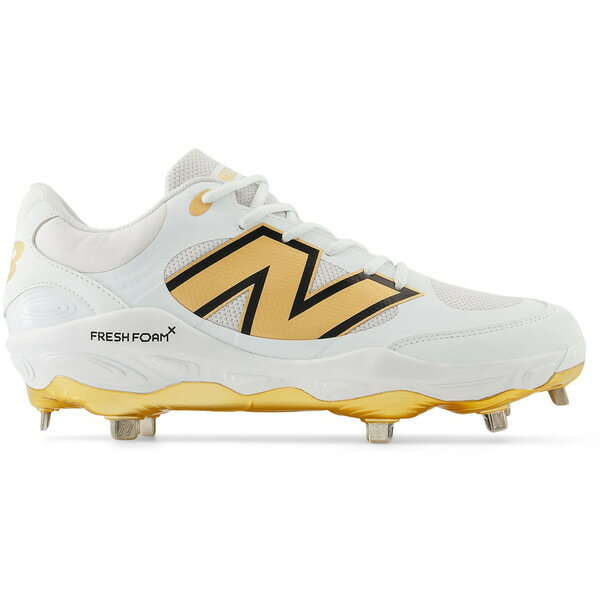 New Balance ニューバランス メンズ スニーカー 【New Balance Fresh Foam 3000v7 White Metallic Gold Thunder】 サイズ US_M_16 White/Metallic Gold/Thunder