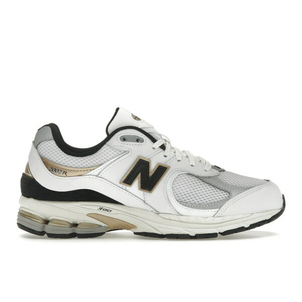 New Balance ニューバランス メンズ スニーカー 【New Balance 2002R White Black Gold Metallic】 サイズ US_11.5(29.5cm) White/Black/Gold Metallic