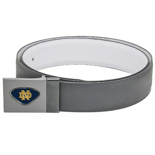 ジャーディン メンズ ベルト アクセサリー Notre Dame Fighting Irish Reversible Leather Belt Gray