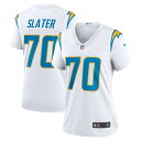 ナイキ レディース ユニフォーム トップス Rashawn Slater Los Angeles Chargers Nike Women's Game Jersey White