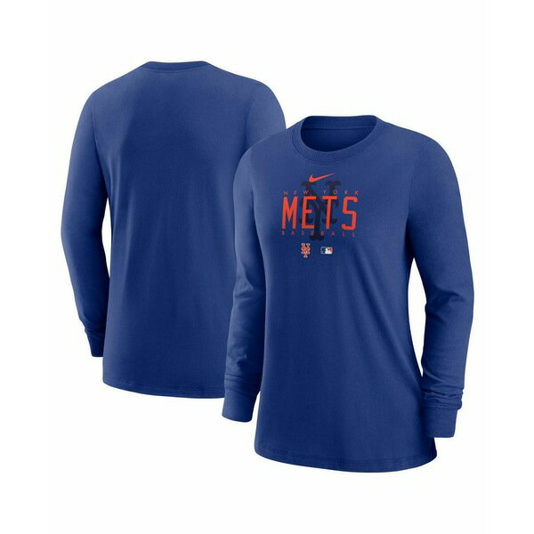 ナイキ レディース Tシャツ トップス Women's Royal New York Mets Authentic Collection Legend Performance Long Sleeve T-shirt Royal