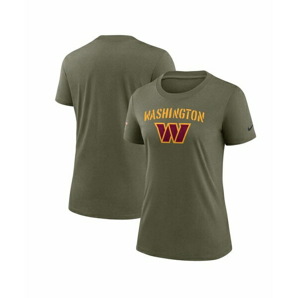 ナイキ レディース Tシャツ トップス Women's Olive Washington Commanders 2022 Salute To Service Legend T-shirt Olive