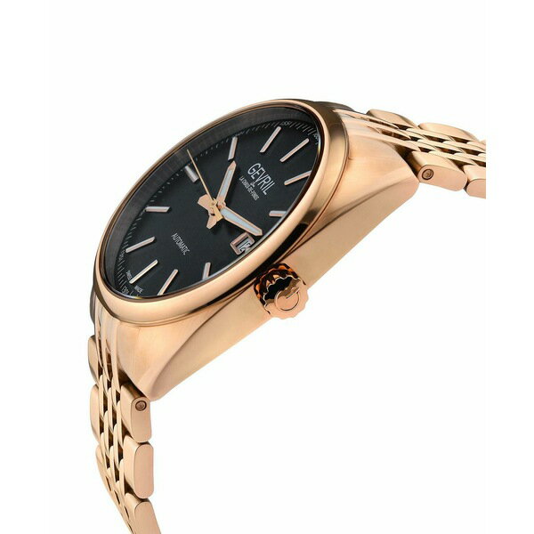 ジェビル レディース 腕時計 アクセサリー Men's Five Points Swiss Automatic Rose Gold-Tone Stainless Steel Watch 40mm Rose