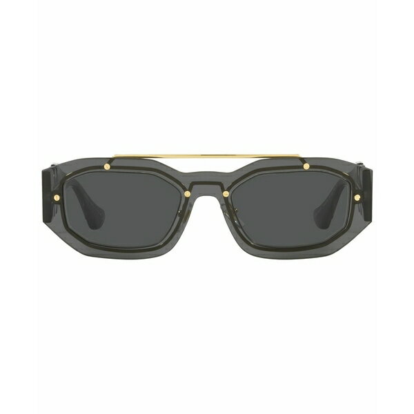 ヴェルサーチ ヴェルサーチ メンズ サングラス・アイウェア アクセサリー Biggie Unisex Sunglasses, VE2235 Transparent Dark Gray