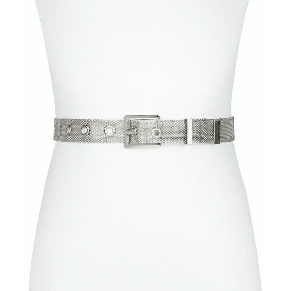 カルバン・クライン ベルト（レディース） カルバンクライン レディース ベルト アクセサリー Women's Thin Minimalist Metallic Mesh Dress Belt Silver