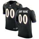 ナイキ メンズ ユニフォーム トップス Baltimore Ravens Nike Speed Machine Elite Custom Jersey Black