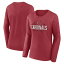 եʥƥ ǥ T ȥåץ Arizona Cardinals Fanatics Branded Women's Plus Size Foiled Play Long Sleeve TShirt Cardinal