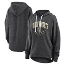 ファナティクス レディース パーカー・スウェットシャツ アウター Vegas Golden Knights Fanatics Branded Women's Lux Lounge Helmet Arch Pullover Hoodie Heather Charcoal