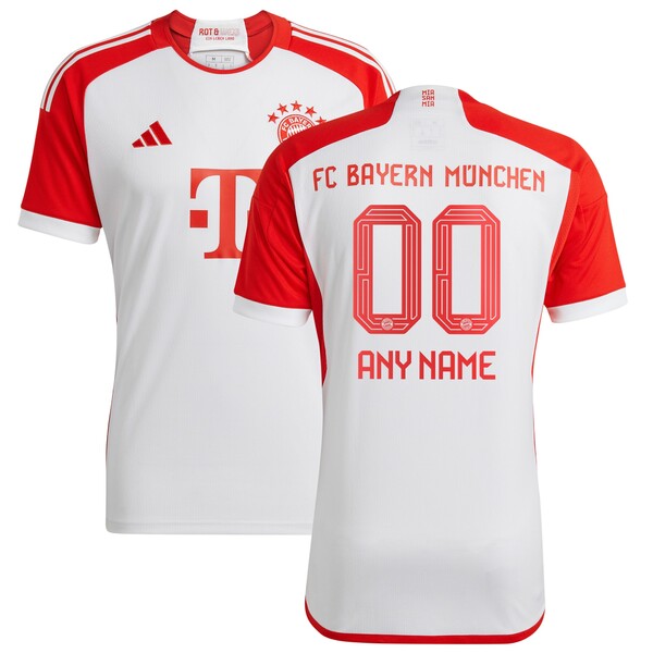 ǥ  ˥ե ȥåץ Bayern Munich adidas 2023/24 Home Replica Custom Jersey White