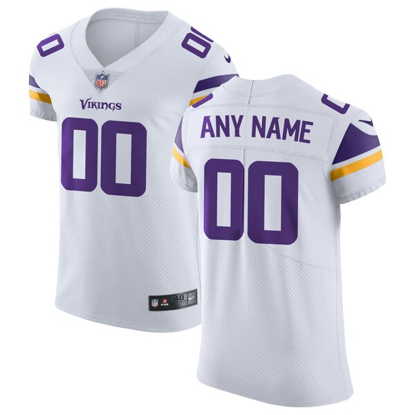 ナイキ メンズ ユニフォーム トップス Minnesota Vikings Nike Vapor Untouchable Elite Custom Jersey White