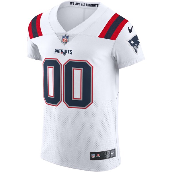 ナイキ メンズ ユニフォーム トップス New England Patriots Nike Vapor Elite Custom Jersey White